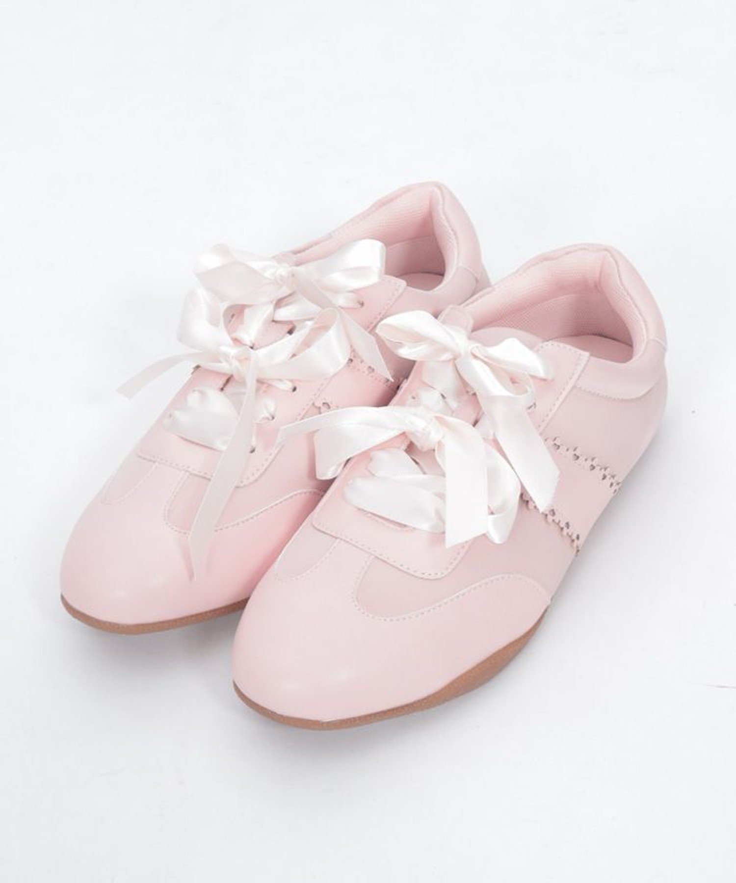 【SALE／50%OFF】axes femme POETIQUE ダブルリボンサテンスニーカー アクシーズファム シューズ・靴 パンプス ピンク