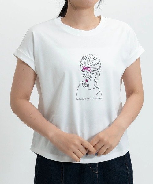 STRAWBERRY-FIELDS Tシャツ/カットソー ストロベリーフィールズ トップス カットソー・Tシャツ ホワイト【送料無料】