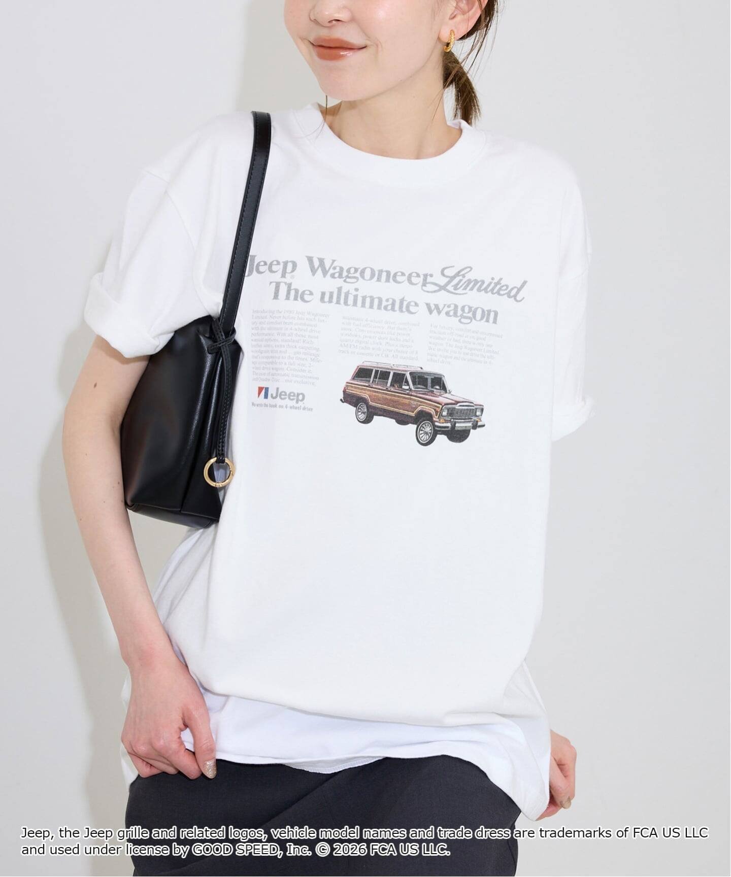 SLOBE IENA 《追加2》GOOD ROCK SPEED/グッドロックスピード SLOBE別注 ジープ TEE スローブ イエナ トップス カットソー・Tシャツ ホワイト ベージュ