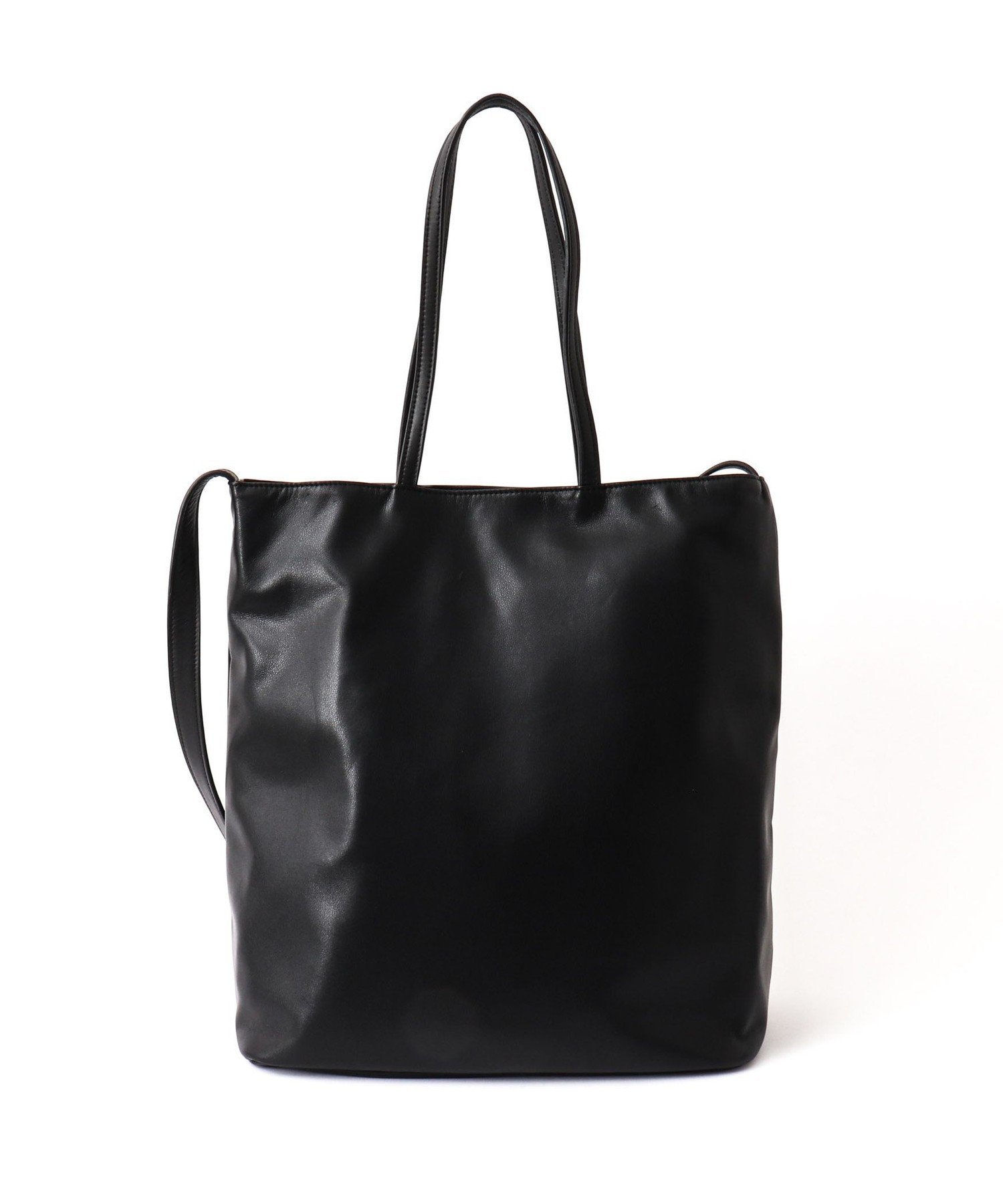 【Un coeur/アンクール】K906018 DRAPE 2WAY TOTE ノーリーズ バッグ トートバッグ ブラック