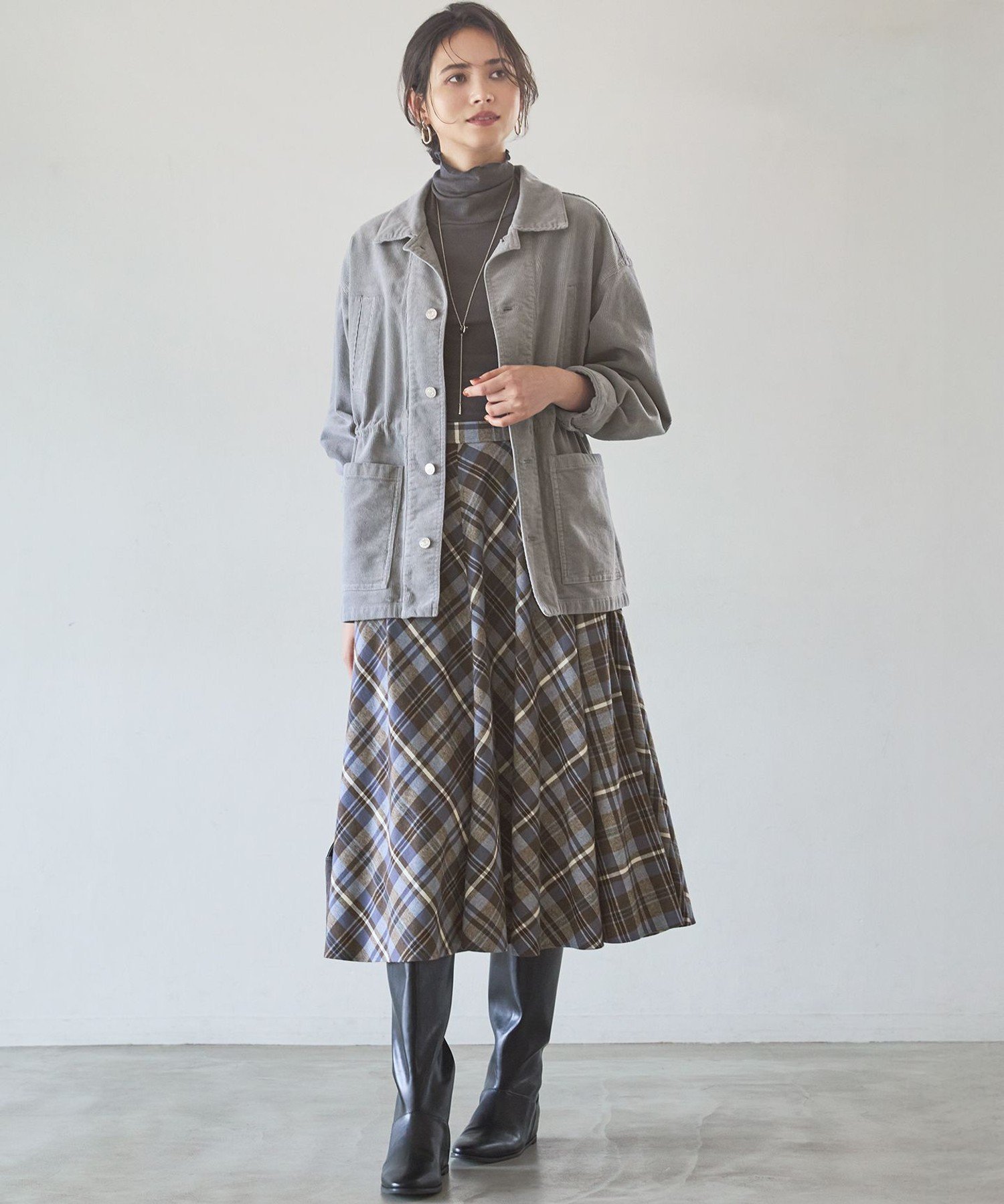23区 L 【SLOW/一部店舗限定】コーデュロイ ワークジャケット ニジュウサンク ジャケット・アウター その他のジャケット・アウター ブルー【送料無料】 stylife-15841952 Rakuten Fashion サンプル画像3