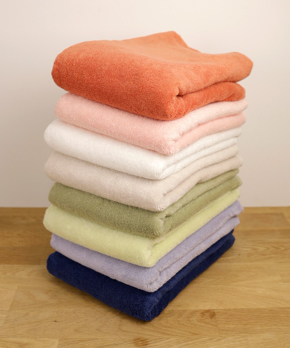 Entrex texture バスタオル コットン100% 《ライトオリーブ》 アントレスクエア インテリア・生活雑貨 タオル グリーン