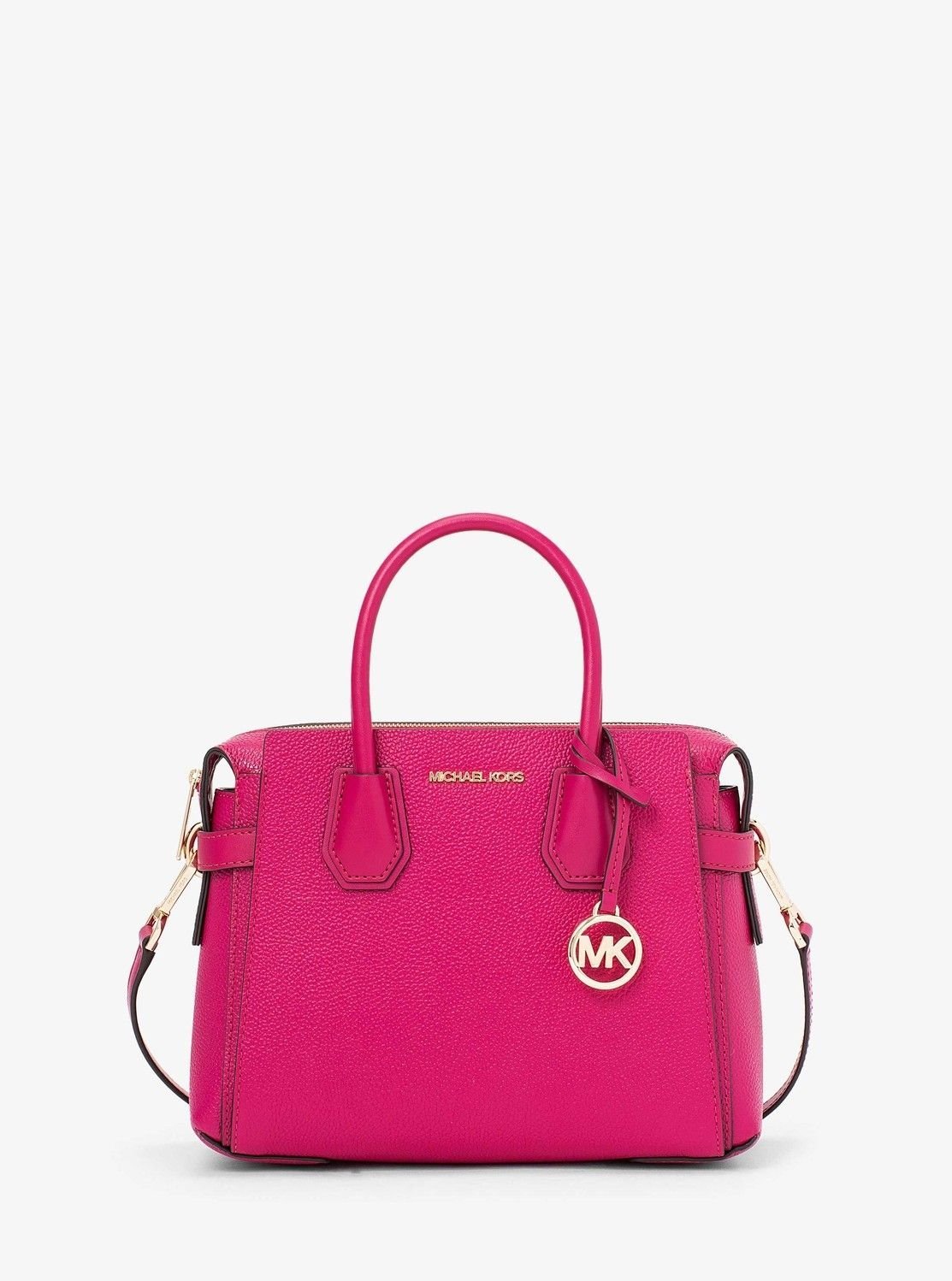 マイケルコース ハンドバッグ 【SALE／80%OFF】MICHAEL KORS MERCER トップジップ ベルテッド サッチェル スモール マイケルコース マイケル・コース バッグ ハンドバッグ ピンク【送料無料】