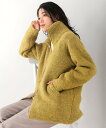 【SALE／20%OFF】Bou Jeloud シャギーニットコクーンコート ブージュルード ジャケット・アウター その他のジャケット・アウター イエ..