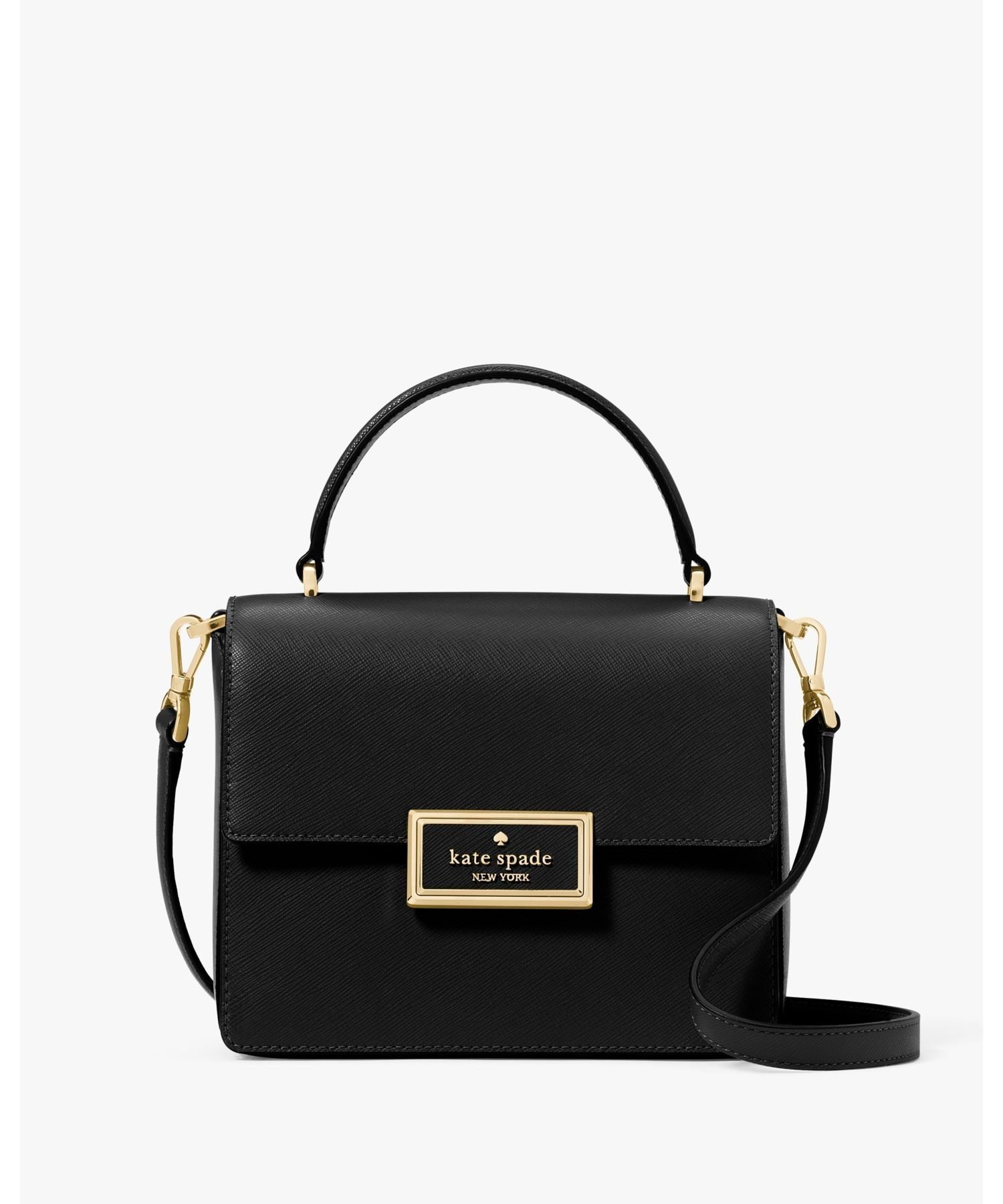 【SALE／65%OFF】kate spade new york リーガン トップ ハンドル クロスボディ ケイトスペードニューヨーク バッグ ハンドバッグ ブラック【送料無料】