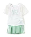Lovetoxic チュールTシャツ3点セット ナルミヤオンライン 水着・スイムグッズ 水着 ホワイト【送料無料】