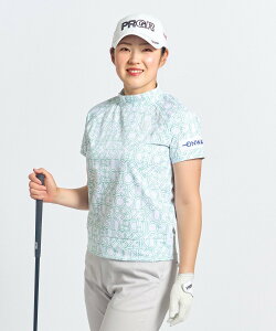 23区GOLF 【辻梨恵プロ着用】【WOMEN】フェアウェイに映えるビッグロゴ モックネック ニジュウサンクゴルフ トップス カットソー・Tシャツ ピンク【送料無料】