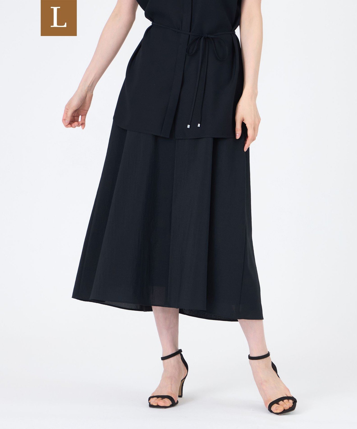 【SALE／45%OFF】TRANS WORK 【L】【ウォッシャブル】【接触冷感】【吸水速乾】ハイカウントワルツスカート サンヨー エルサイズ スカート その他のスカート ベージュ ネイビー【送料無料】