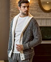 1PIU1UGUALE3 RELAX 1PIU1UGUALE3 RELAX COLLAR COLOR SHAWL COLLAR KNIT シフォン トップス ニット ブラック グレー【送料無料】