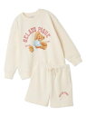 gelato pique 【JUNIOR】スポーティーベア裏毛プルオーバー&裏毛ショートパンツセット ジェラートピケ トップス その他のトップス ネイビー【送料...