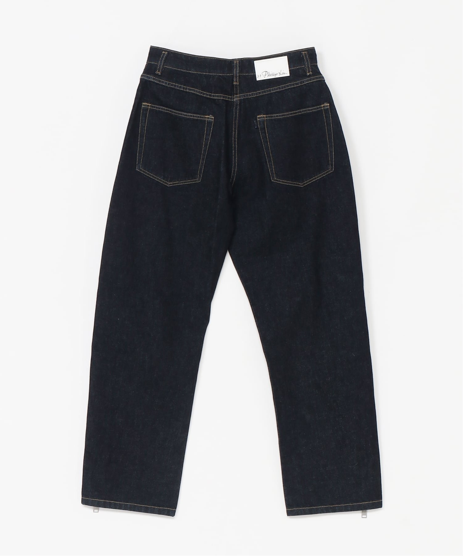 3.1 Phillip Lim (W)サイドジップ カーブデニムパンツ スリーワン フィリップ リム パンツ ジーンズ・デニムパンツ ネイビー【送料無料】