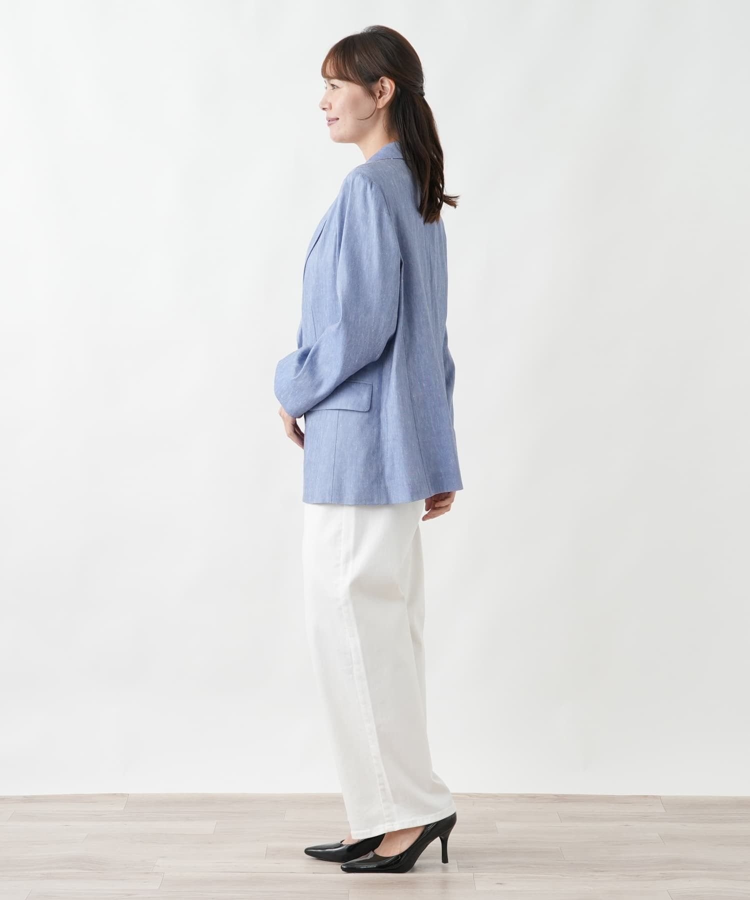 Leilian PLUS HOUSE 【店頭人気】テーラードジャケット【ROCHAS Premiere】 レリアン プラスハウス ジャケット・アウター テーラードジャケット・ブレザー