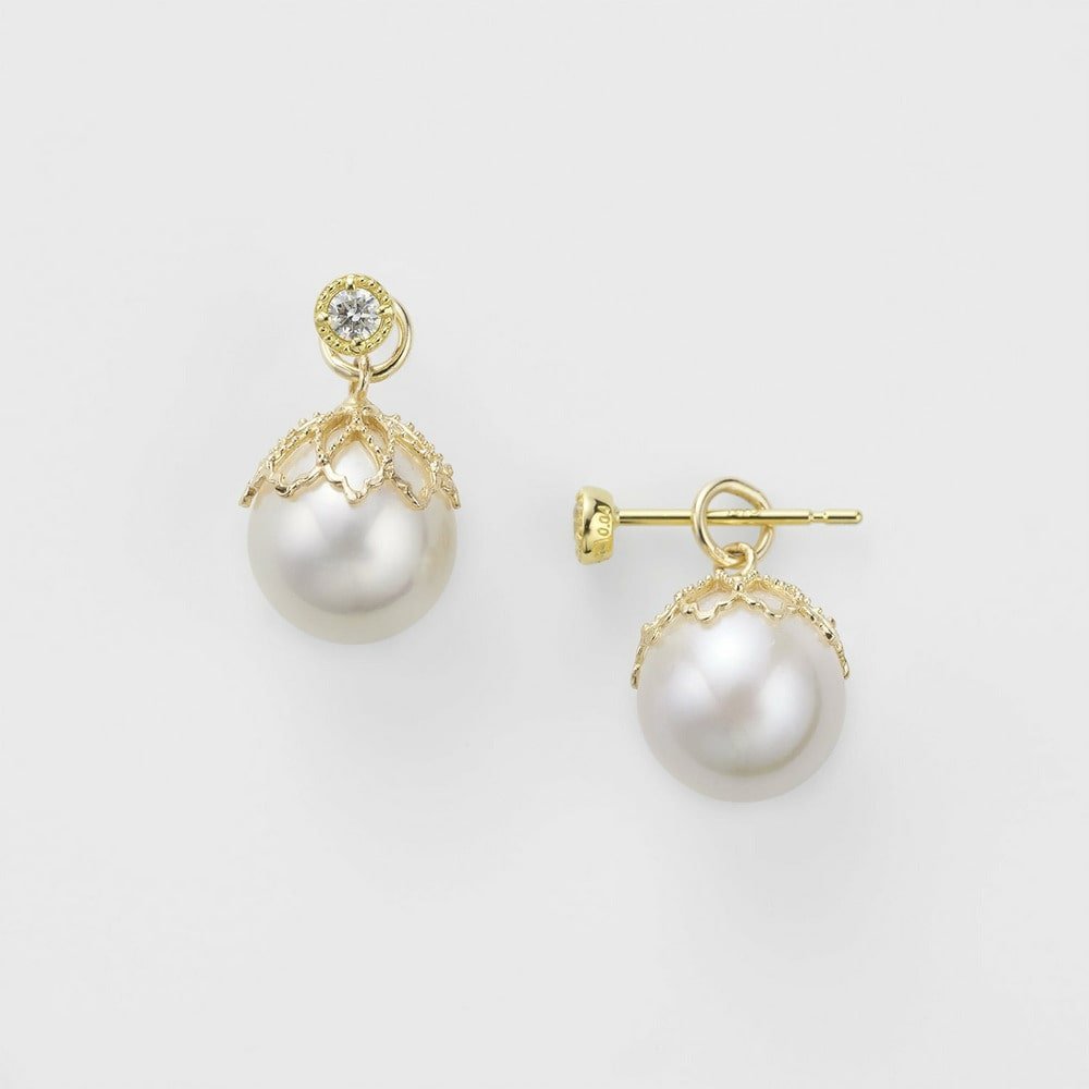 agete K18ダイヤモンドピアス(0.04ct) アガット アクセサリー・腕時計 ピアス ホワイト【送料無料】