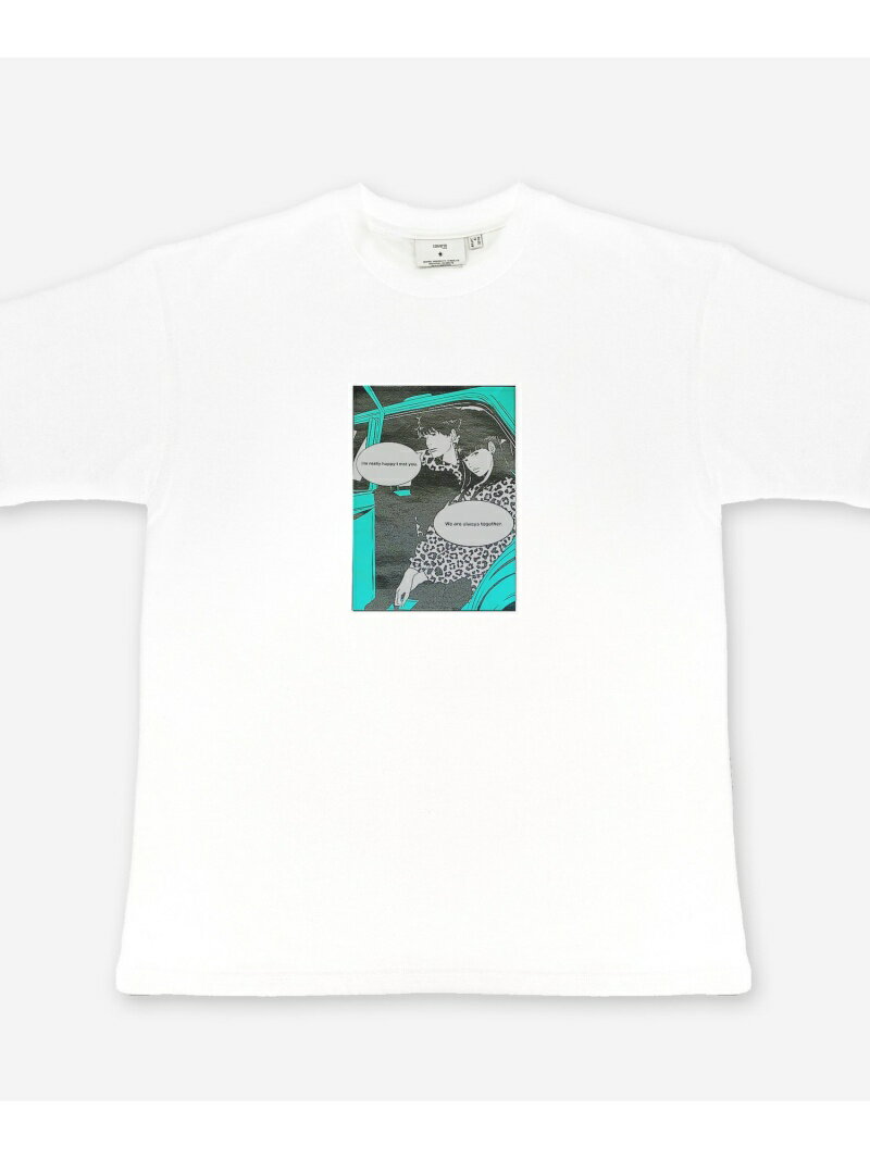【SALE／50%OFF】CONVERSE TOKYO WOMEN 【IGTV掲載】【CONVERSE TOKYO*マスダミク】コラボレーションTシャツ コンバーストウキョウ トップス カットソー・Tシャツ ホワイト ブラック【送料無料】のサムネイル