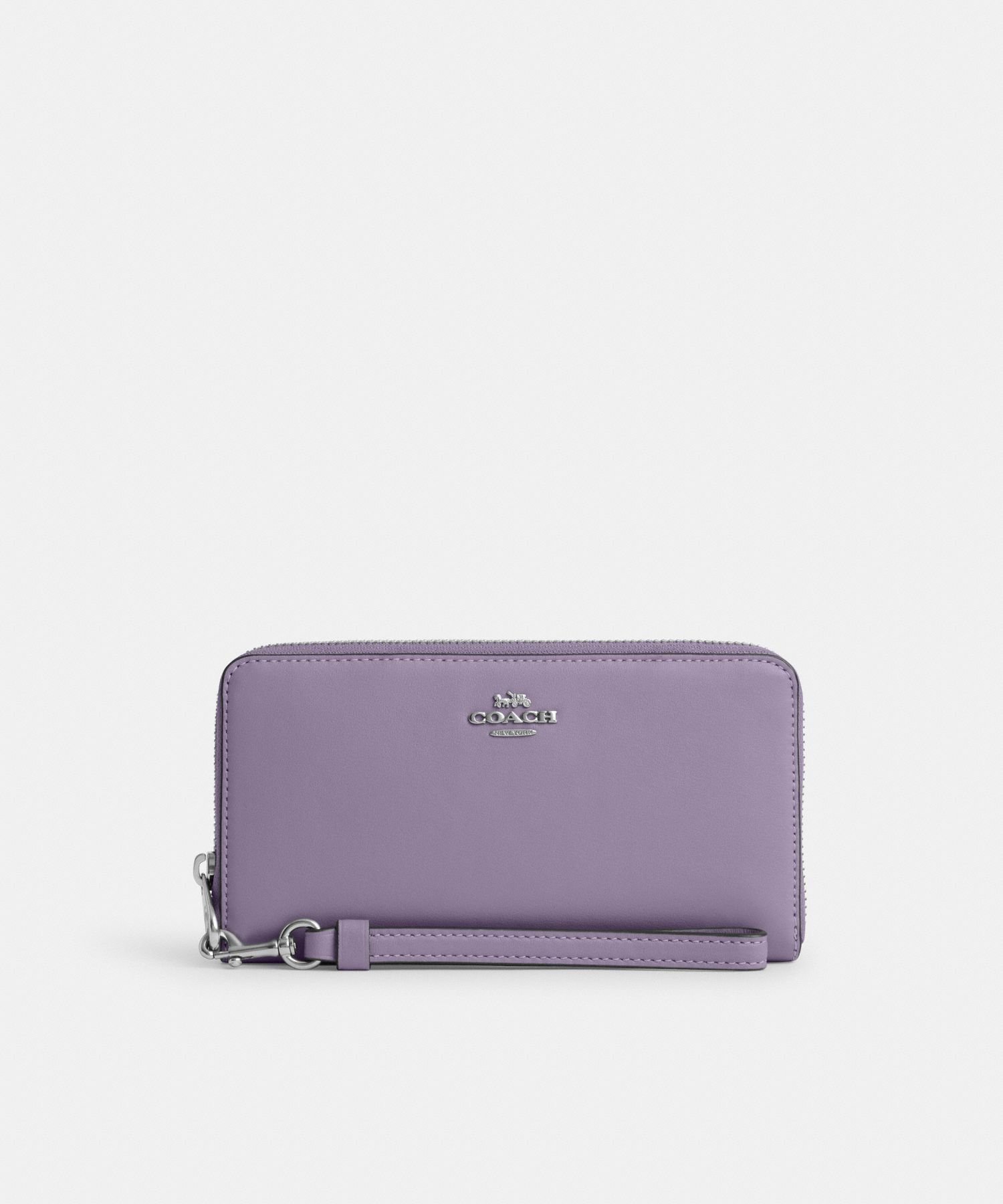 【SALE／70%OFF】COACH OUTLET ロング ジップ アラウンド ウォレット コーチ　アウトレット 財布・ポーチ・ケース 財布 パープル【送料無料】