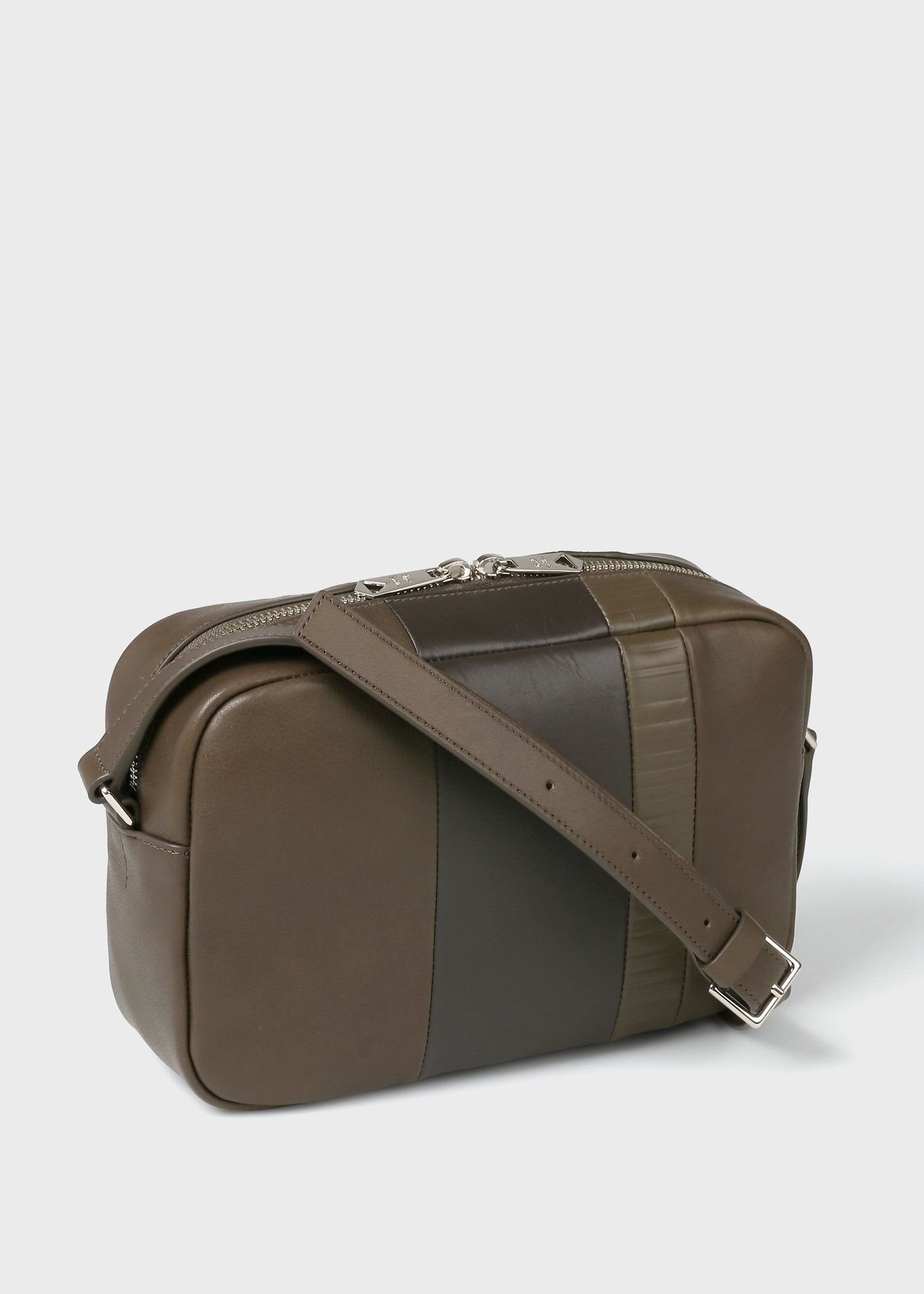 【SALE／30%OFF】Paul Smith レザーパッチワーク ミニショルダーバッグ ポール・スミス バッグ その他のバッグ ブラック カーキグリーン【送料無料】