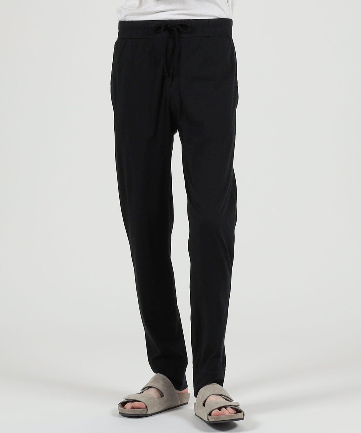 JAMES PERSE リュクスジャージー テーパードラウンジパンツ MELJ1349 トゥモローランド パンツ ジャージ・スウェットパンツ ブラック【送料無料】