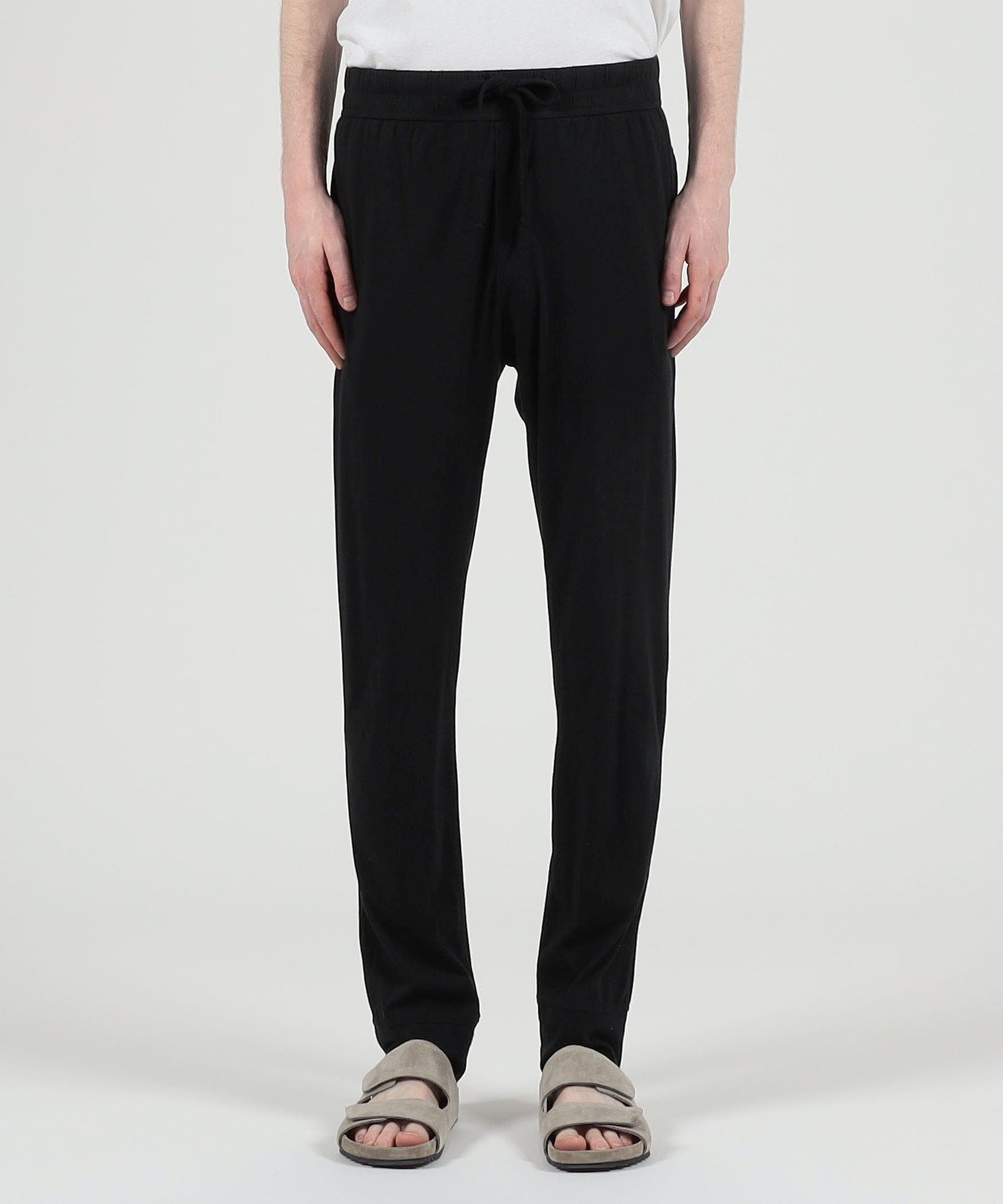 JAMES PERSE リュクスジャージー テーパードラウンジパンツ MELJ1349 トゥモローランド パンツ ジャージ・スウェットパンツ ブラック【送料無料】