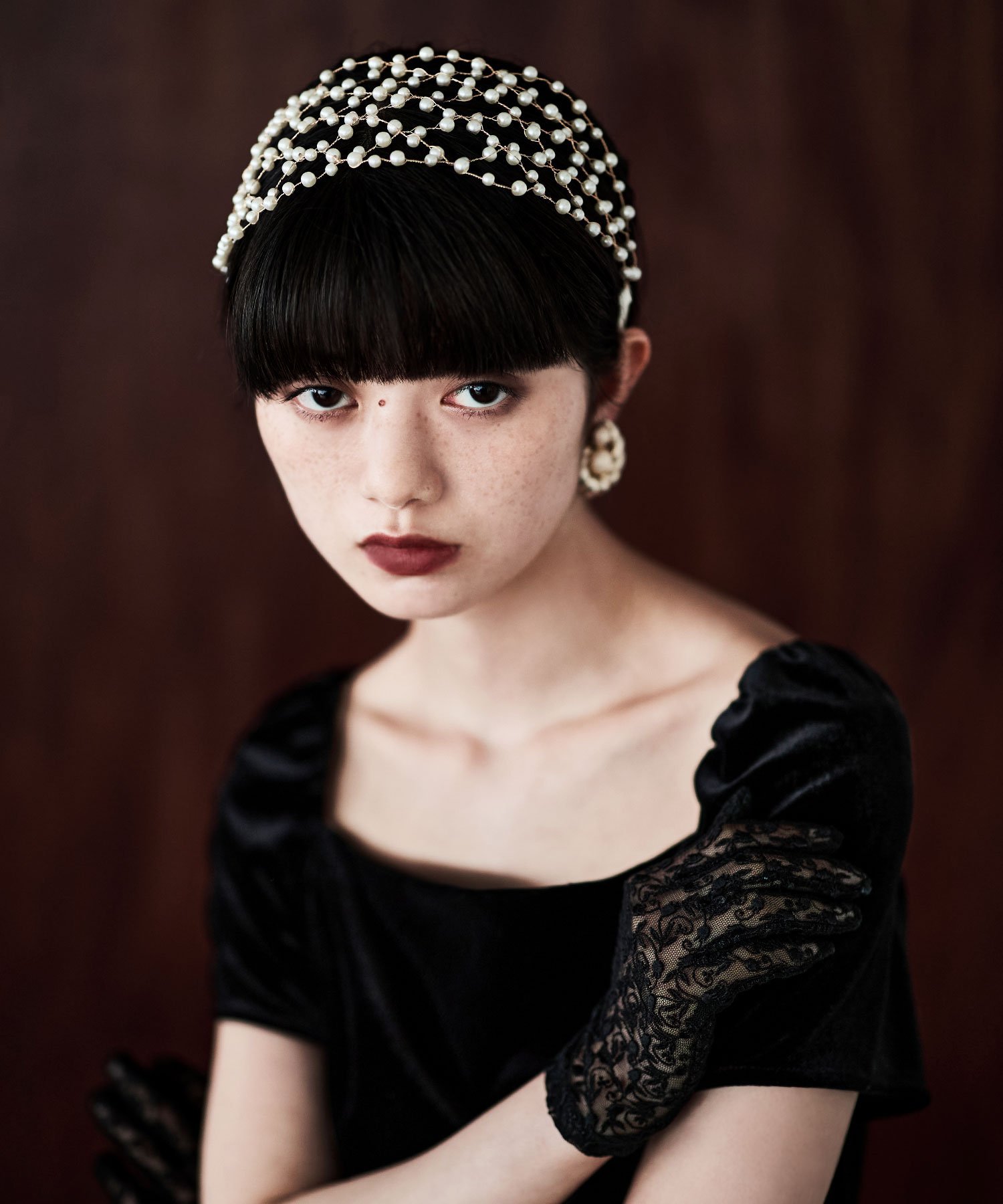 . パールデザインヘッドドレス ビーフラット ヘアアクセサリー カチューシャ・ヘアバンド
