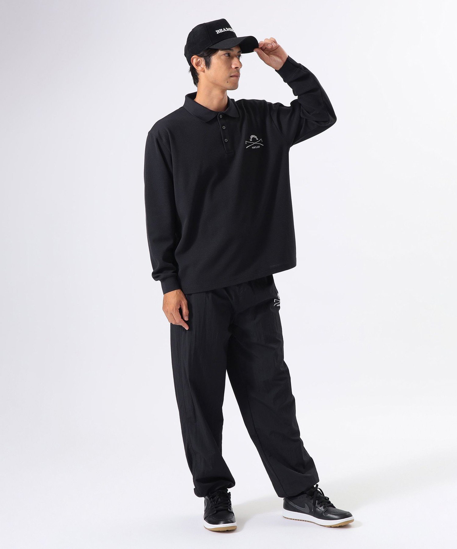 【SALE／30%OFF】BEAMS GOLF ORANGE LABEL 【別注】JONES / SHELTECH(R)ナイロン アクティブ イージーパンツ ビームス ゴルフ パンツ その他のパンツ ブラック ネイビー【送料無料】