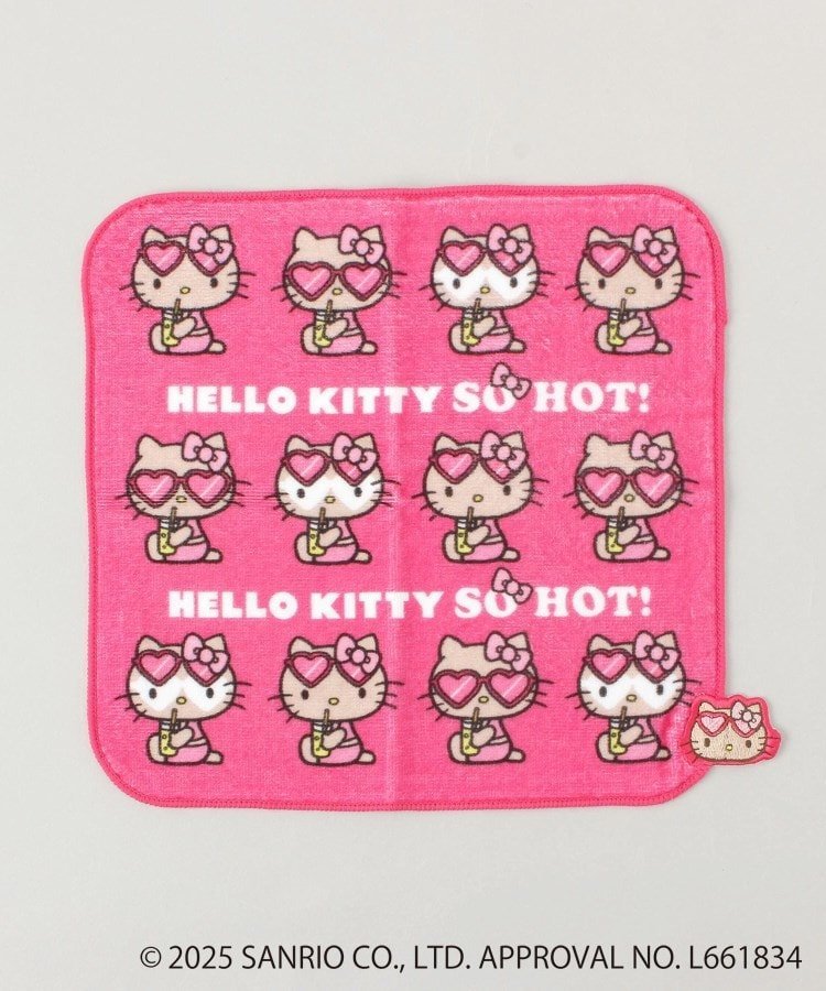 212 KITCHEN STORE 日焼けハローキティ 刺繍ハンドタオル PK トゥーワントゥーキッ...