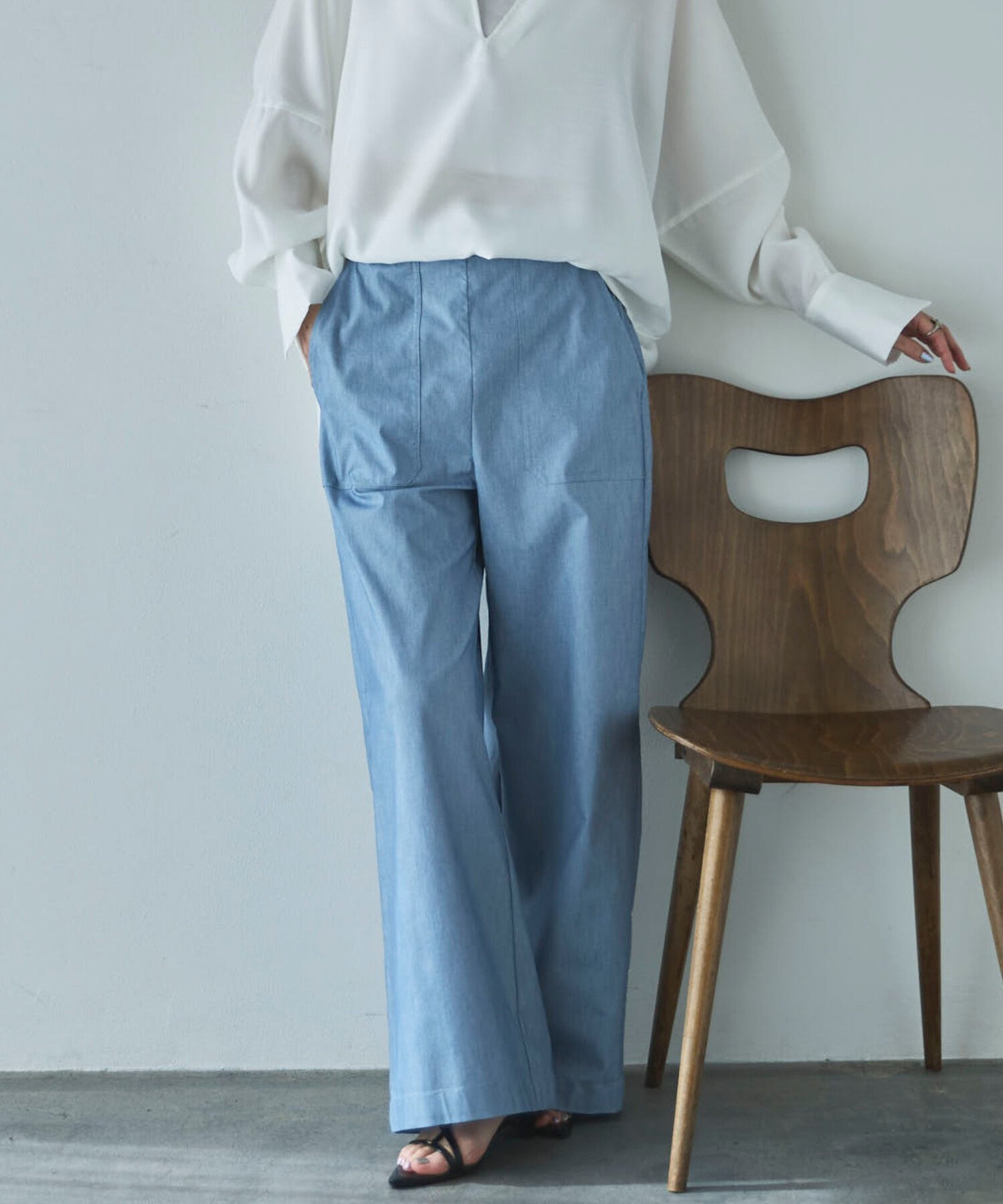 DOUX ARCHIVES ストレッチリネンベイカーパンツ ドゥアルシーヴ パンツ その他のパンツ イエロー グリーン【送料無料】
