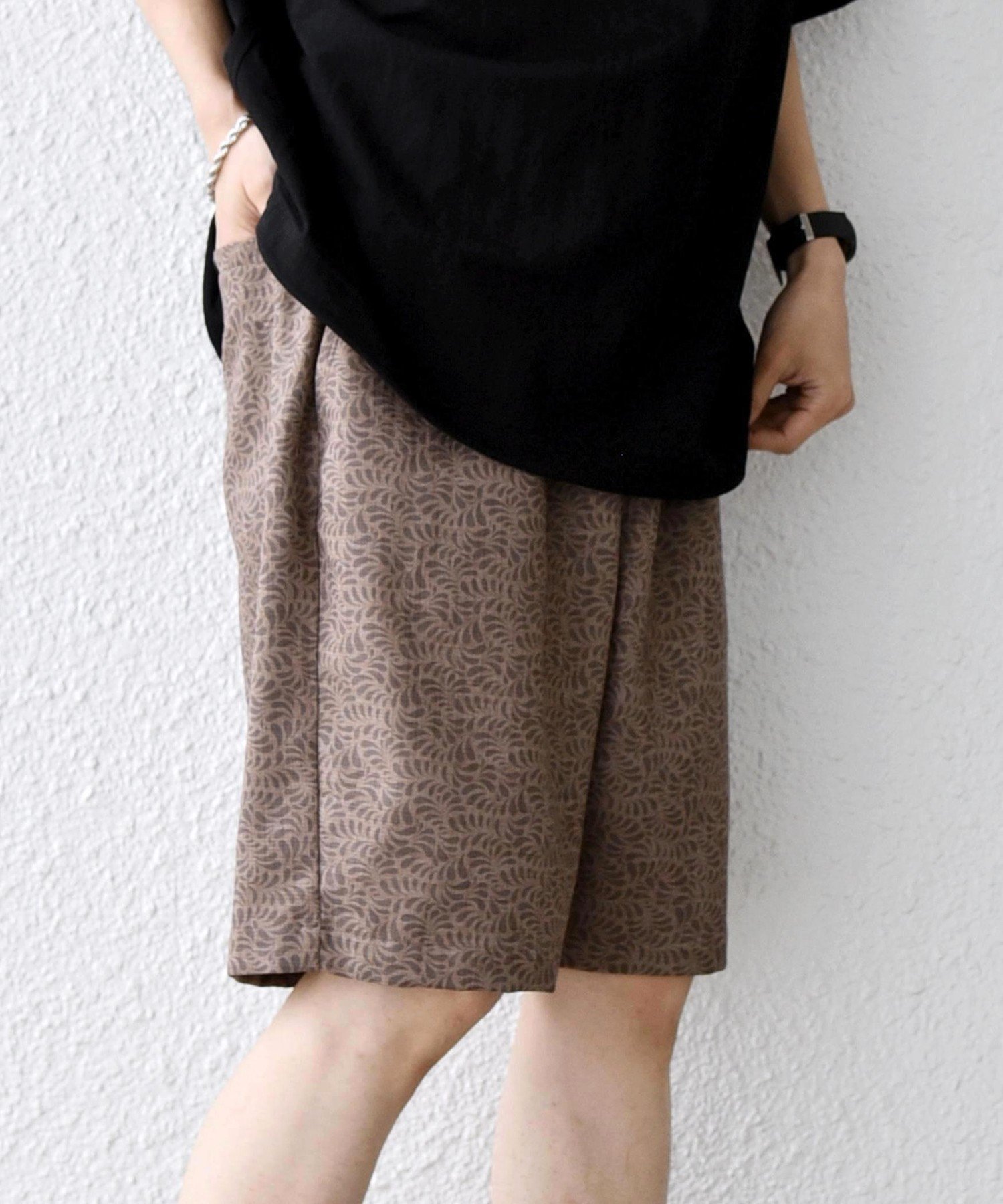 SHIPS any:＜UVカット＞FUTURE LINEN CANVAS リネンライク イージー ショーツ◇ シップス パンツ その他のパンツ ブラウン グリーン ネイビー ブルー