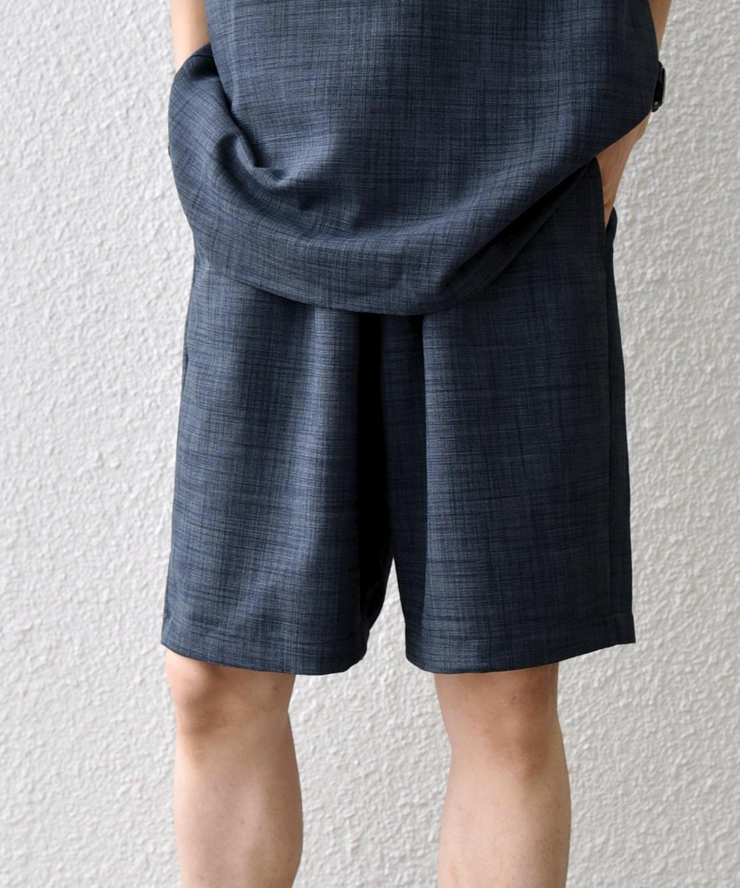 SHIPS any SHIPS any:＜UVカット＞FUTURE LINEN CANVAS リネンライク イージー ショーツ◆ シップス パンツ その他のパンツ ブラウン グリーン ネイビー ブルー【送料無料】