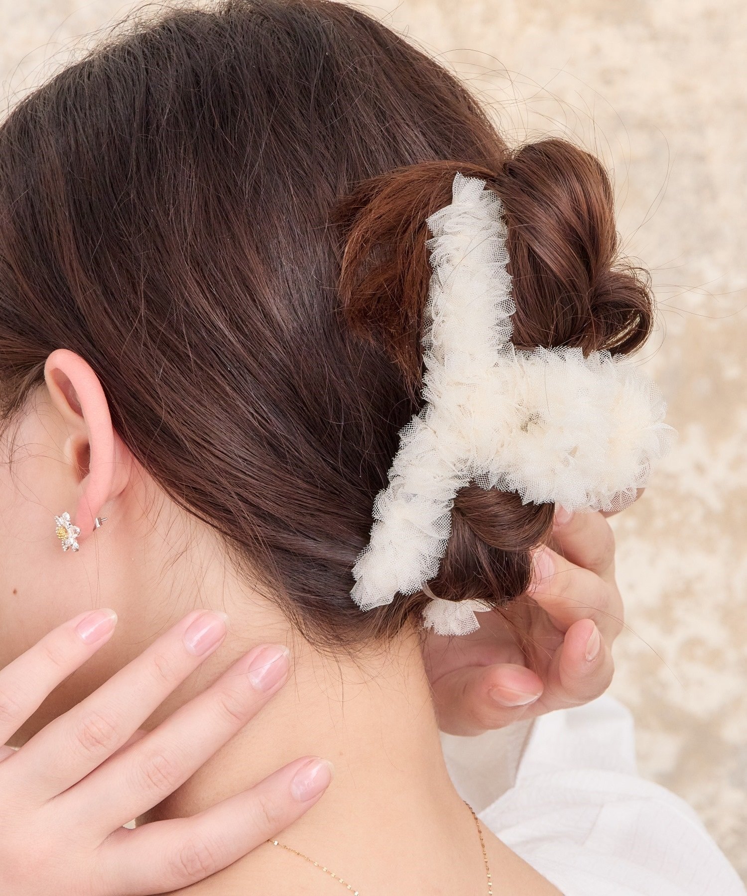 【SALE／40%OFF】Heartdance チュールくるりんバンスクリップ ハートダンス ヘアアクセサリー バレッタ・ヘアクリップ・ヘアピン ピンク ブルー