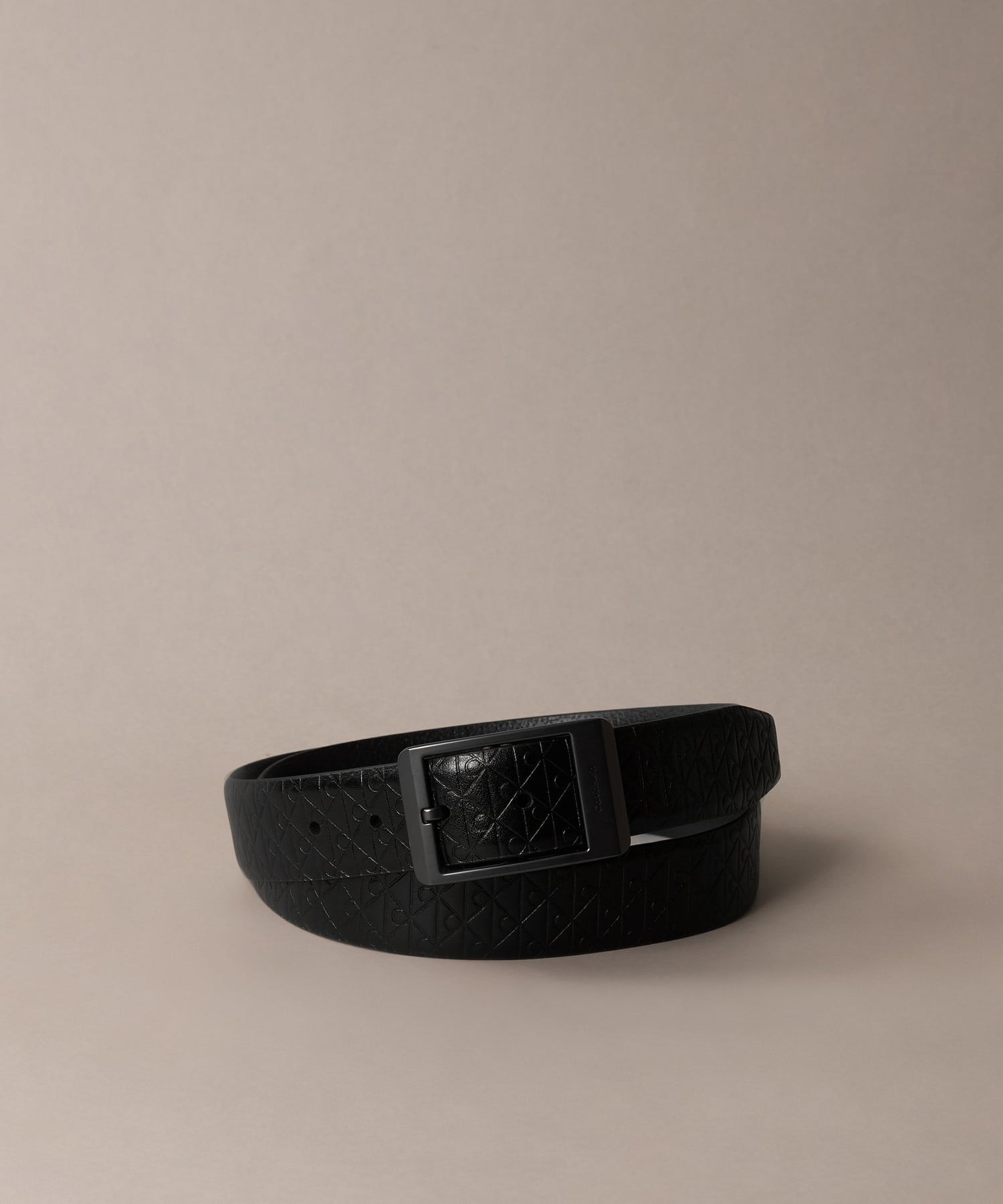 Calvin Klein Jeans Accessory (M)【公式ショップ】 カルバンクライン ベルト - オールプリントレザーリバーシブルベルト Calvin Klein Jeans Accessory 4D7140G カルバン・クライン ファッション雑貨 ベルト ブラック【送料無料】