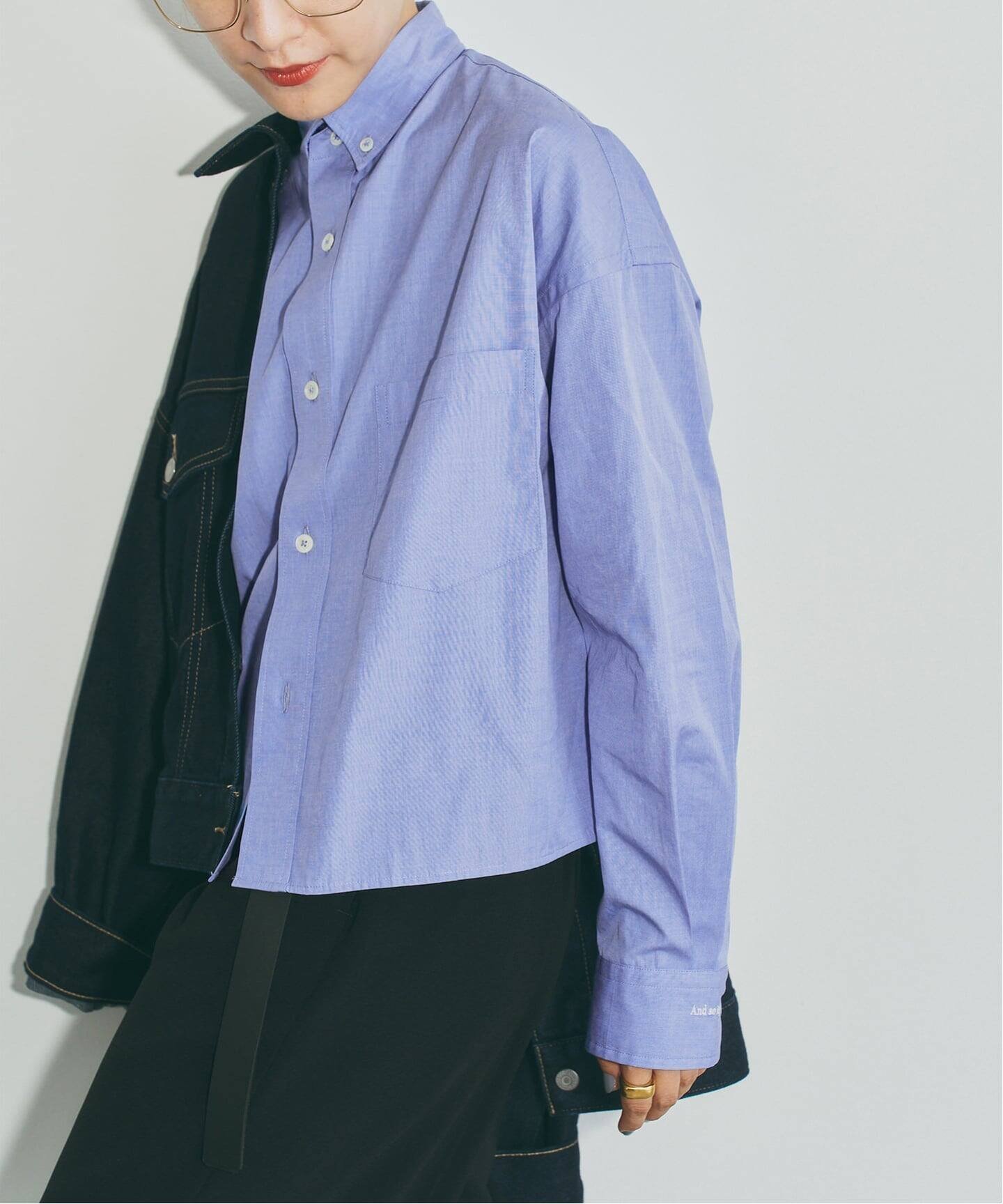 Spick & Span 《40周年 別注 / 予約》TICCA / ティッカ ボタンダウンシャツ スピックアンドスパン トップス シャツ・ブラウス ブルー