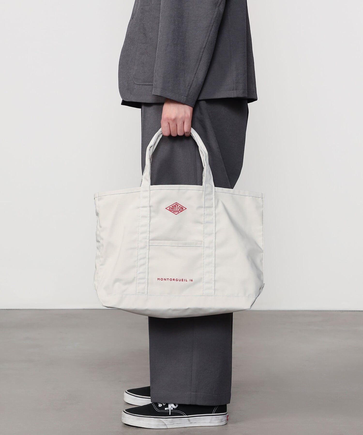 Bshop DANTON ｜ キャンバス マルシェバッグ MONTORGUEIL UNISEX ビショップ バッグ トートバッグ ブラック