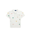 POLO RALPH LAUREN (ガールズ 7才~16才)トロピカルエンブロイダリー メッシュ ボクシー ポロシャツ ラルフローレン トップス ポロシャツ ホワイト【送料無料】