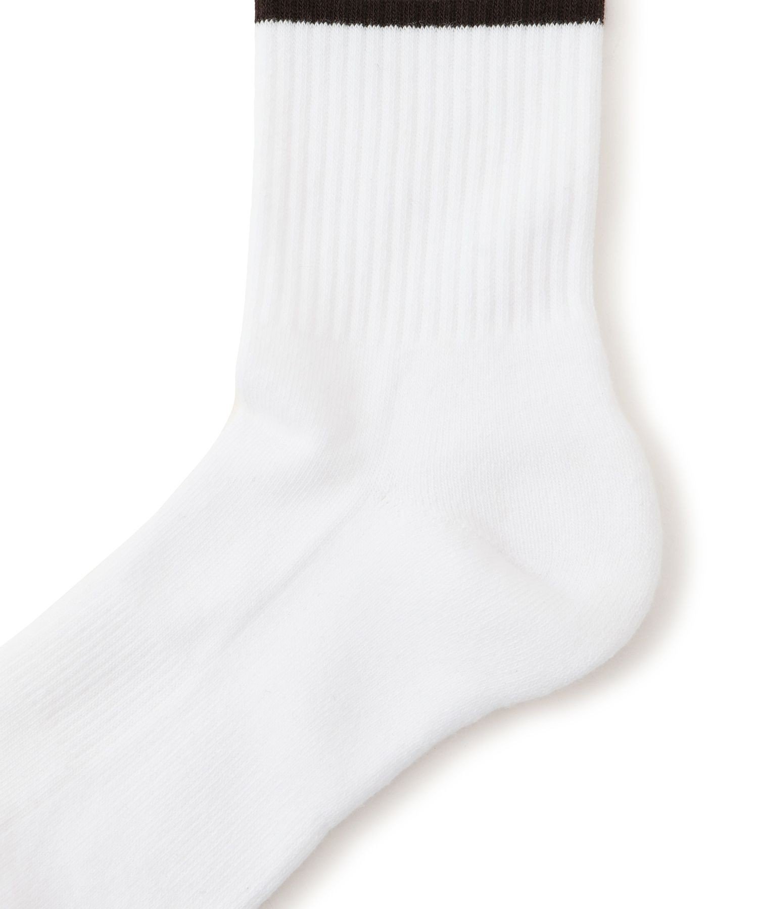 ADAM ET ROPE' FEMME 【Sporty&Rich(スポーティー アンド リッチ)】Bold Logo Socks アダムエロペ 靴下・レッグウェア 靴下 ホワイト【送料無料】