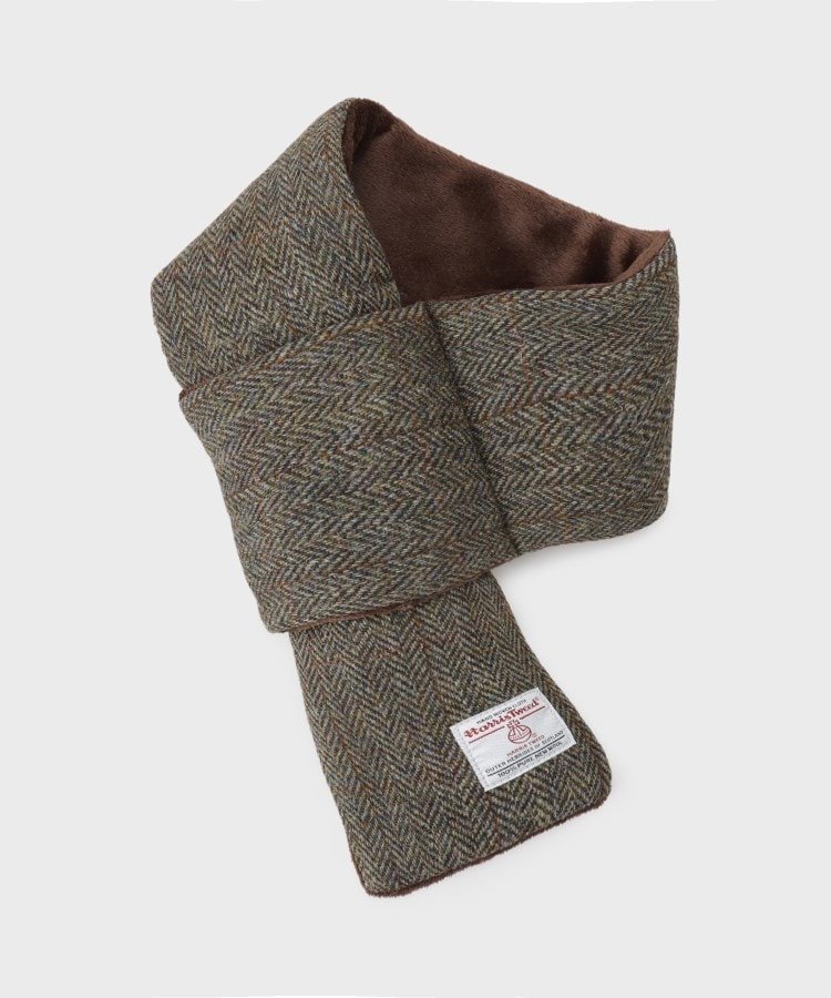THE SHOP TK 【HARRIS TWEED/ハリスツイード】中綿入り差込マフラー ザ ショップ ティーケー ファッション雑貨 マフラー・ストール・ネックウォーマー グレー