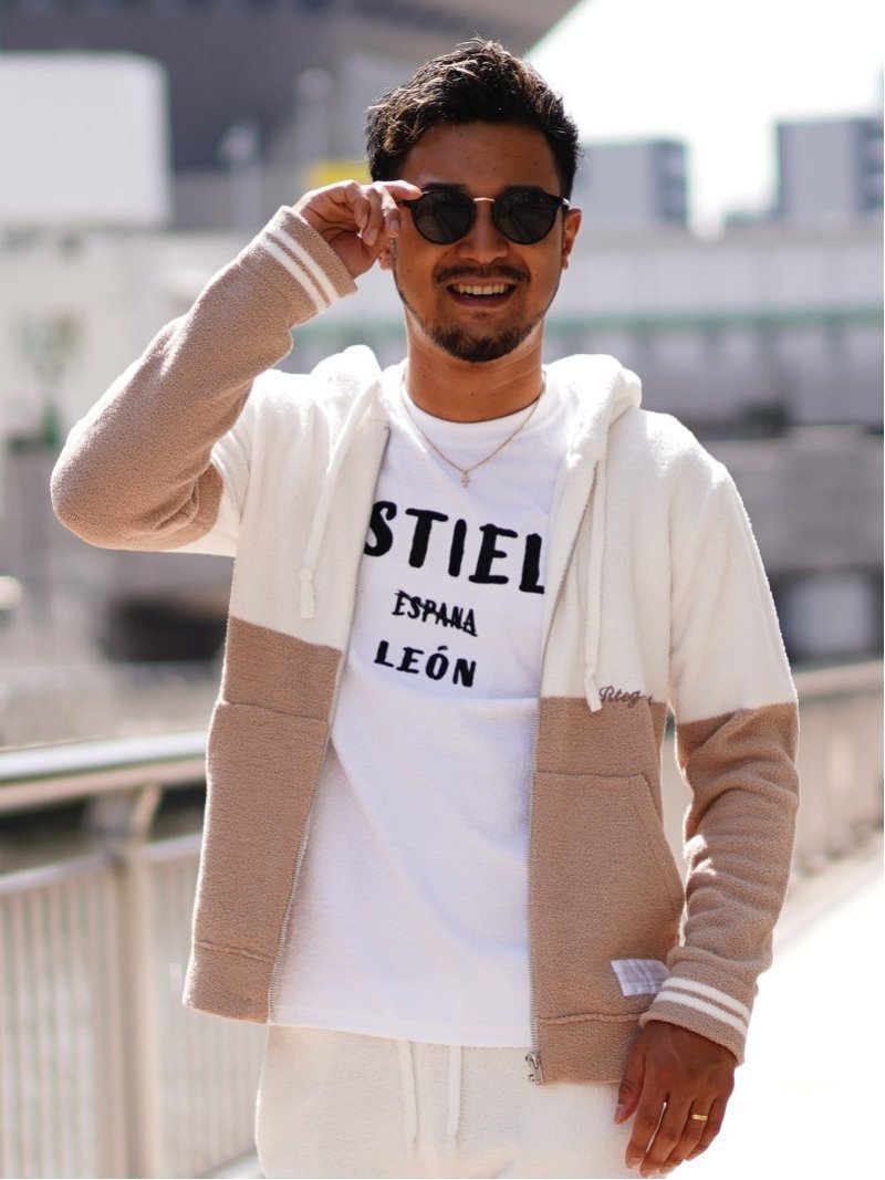 Retro Engine Retro Engine/(M)RTEG Feather Mall Bicolor PK アダムスジャグラー トップス パーカー・..