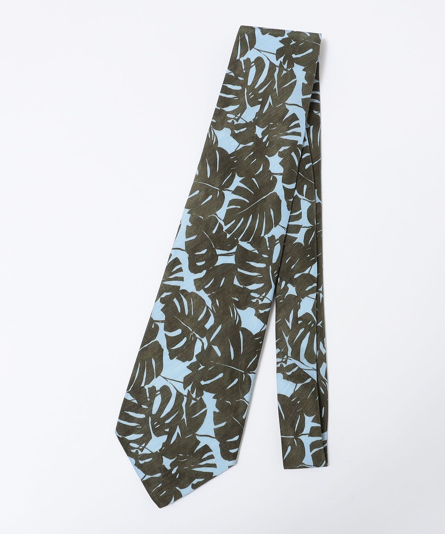 【SALE/50%OFF】SHIPS MEN Fratelli Luigi: リーフ プリント ネクタイ シップス スーツ・フォーマル ネクタイ・蝶ネクタイ ブルー ブラック【送料無料】