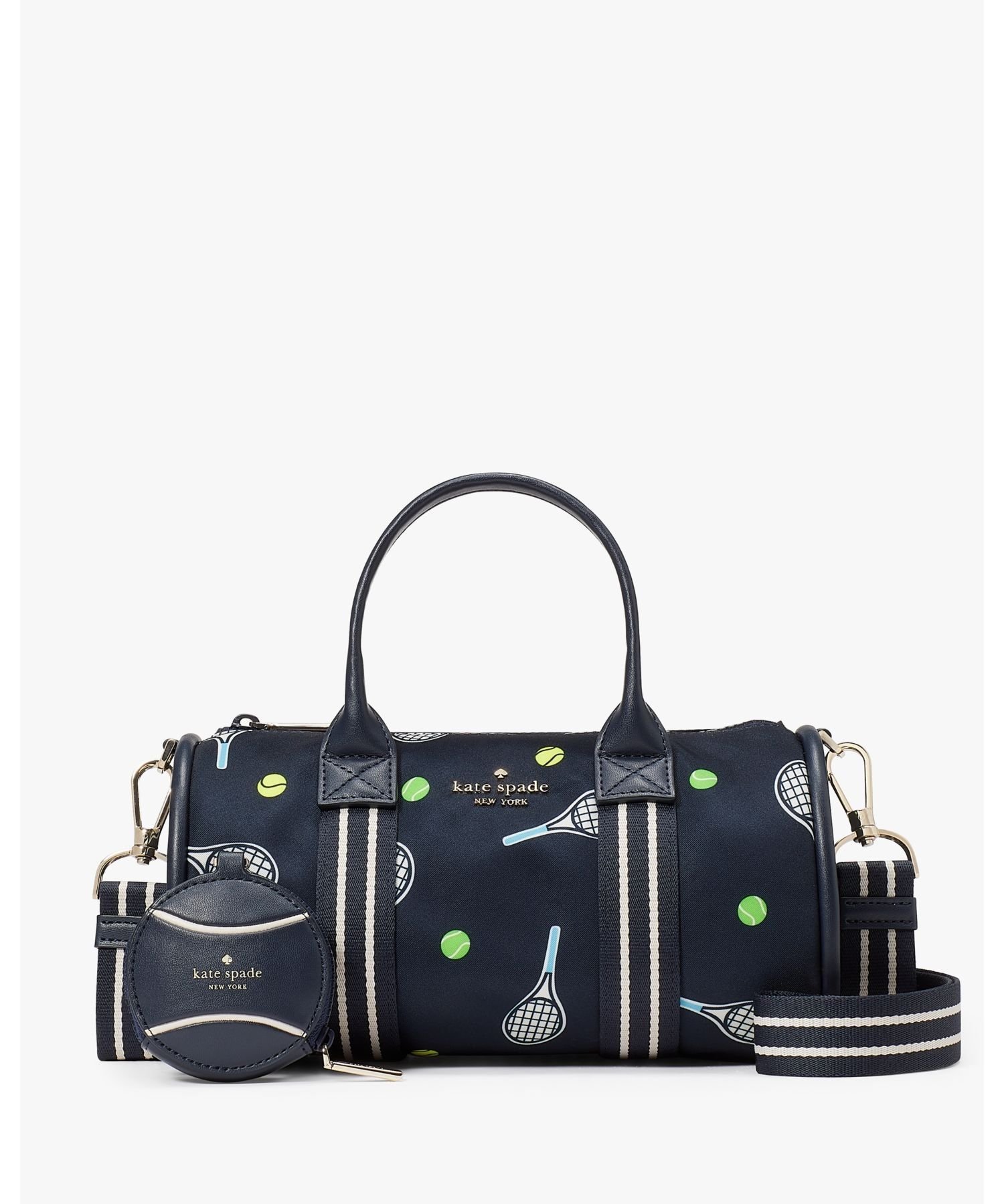 【SALE／65%OFF】kate spade new york ロージー ラケット アンド ボール プリンテッド スモール ダッフル クロスボディ ケイトスペードニューヨーク バッグ ハンドバッグ【送料無料】