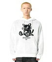 【SALE/20%OFF】OY 【OY】BLACK CAT KNIT HOODIE ネバーマインドザエックスユー/チカシツプラス トップス パーカー・フーディー ホワイト ブラック【送料無料】(4)