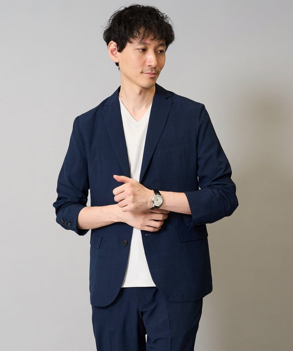 a.v.v リライトテーラードジャケット＜ON/OFF SERIES＞ アー・ヴェ・ヴェ ジャケット・アウター テーラードジャケット・ブレザー ネイビー