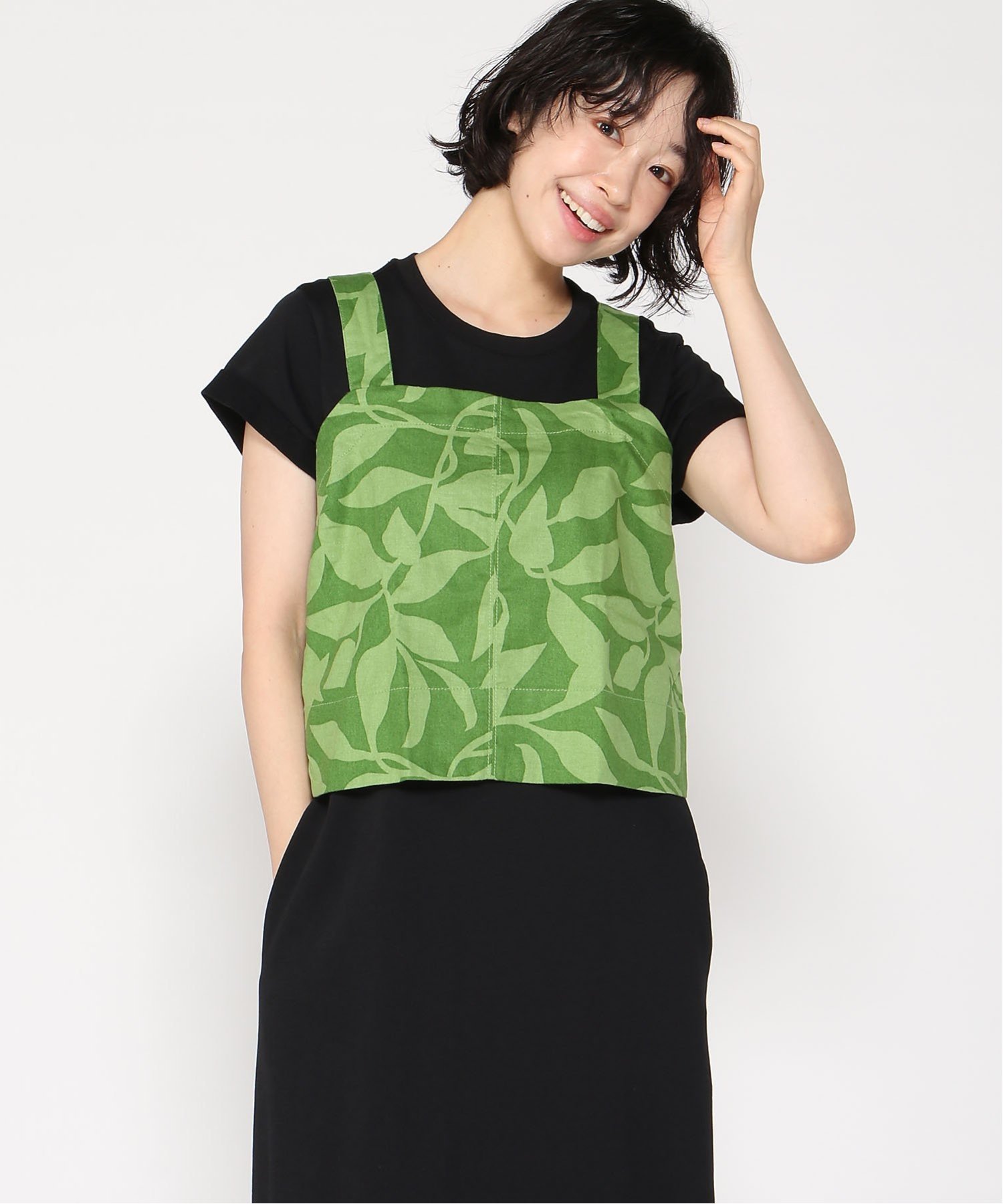 【SALE／67%OFF】BANANA REPUBLIC FACTORY STORE (W)BANANA REPUBLIC FACTORY STORE　　リネンブレンド ボクシー トップステッチ タンク バナナ・リパブリック ファクトリーストアー トップス ノースリーブ・タンクトップ