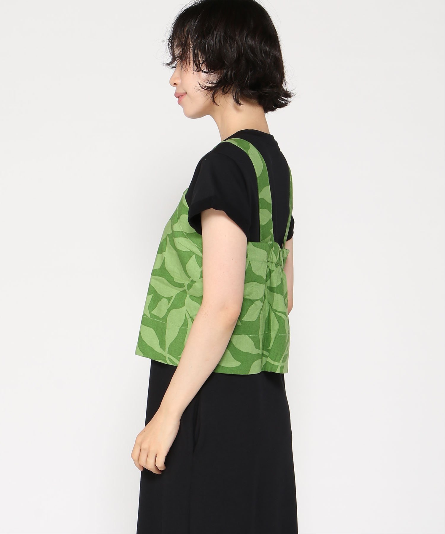 【SALE／67%OFF】BANANA REPUBLIC FACTORY STORE (W)BANANA REPUBLIC FACTORY STORE　　リネンブレンド ボクシー トップステッチ タンク バナナ・リパブリック ファクトリーストアー トップス ノースリーブ・タンクトップ