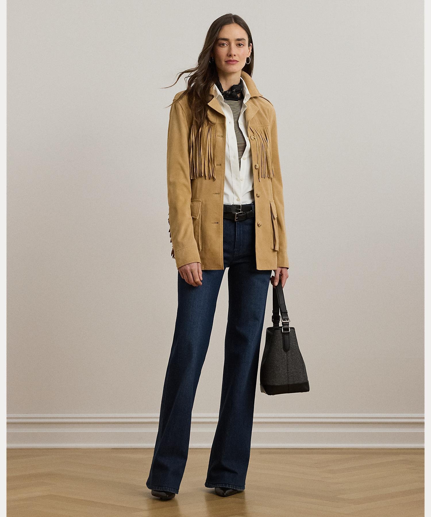 LAUREN RALPH LAUREN ハイライズ フレア ジーンズ ラルフローレン パンツ ジーンズ・デニムパンツ ブルー【送料無料】