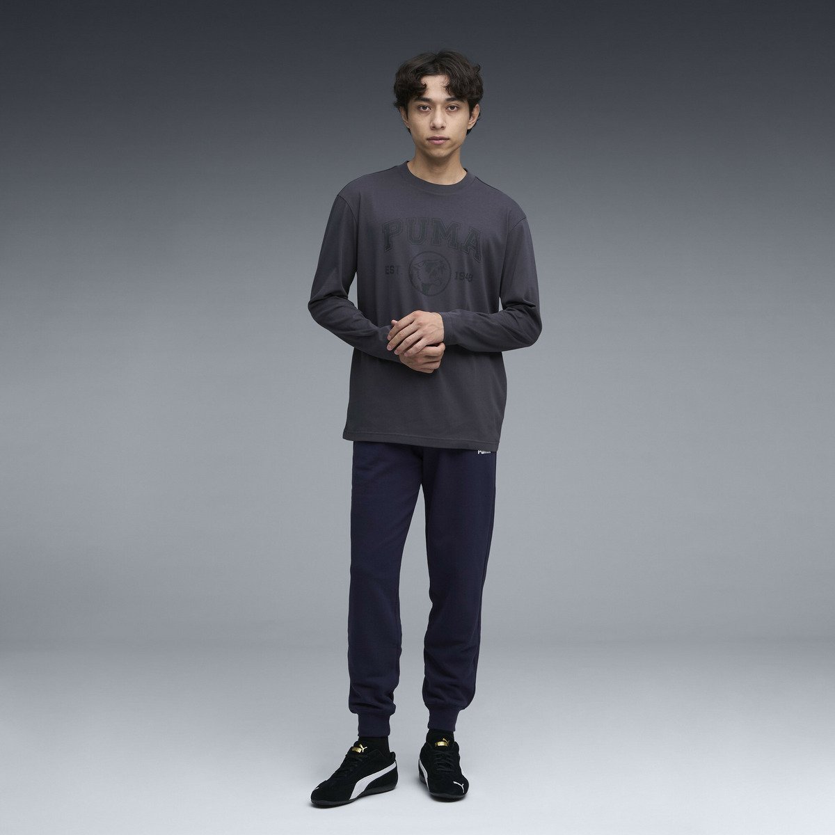 【SALE／30%OFF】PUMA メンズ CORE HERITAGE 長袖 Tシャツ プーマ トップス カットソー・Tシャツ グレー