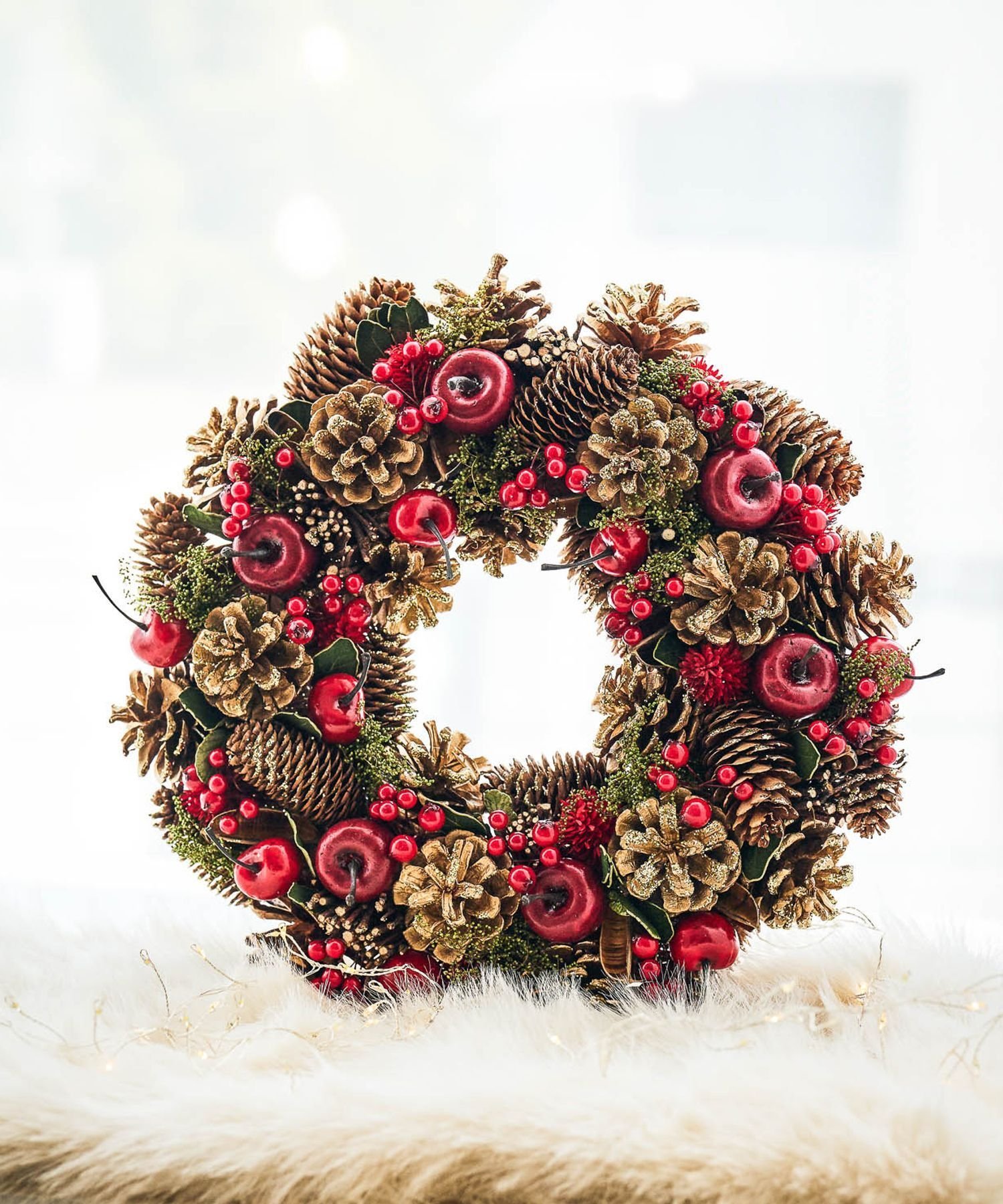 studio CLIP レッドリースL [CHRISTMAS 2025] スタディオクリップ インテリア・生活雑貨 その他のインテリア・生活雑貨 レッドのサムネイル