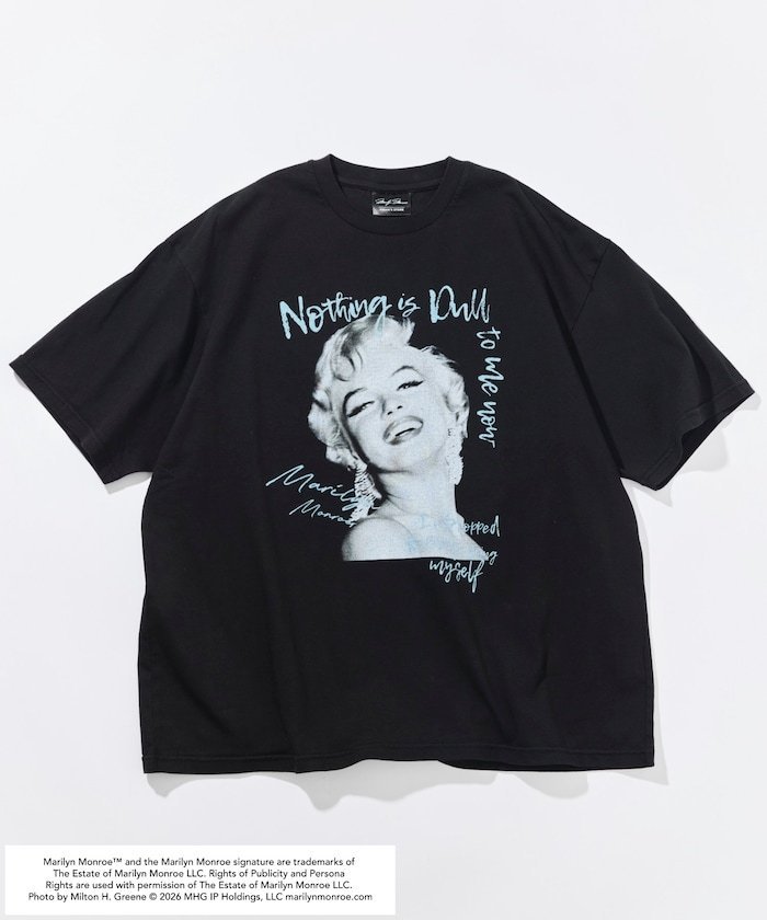 マリリンモンロー アート フォト Tシャツ フリークスストア トップス カットソー・Tシャツ ホワイト ブラック