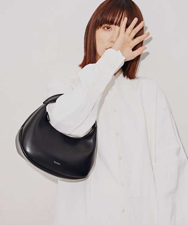 NANO universe YAHKI/SOFT W FACE ワンショルダーミニバッグ ナノユニバース バッグ その他のバッグ ホワイト ブラック【送料無料】のサムネイル