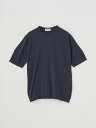 ジョンスメドレー JOHN SMEDLEY Crew neck T-shirt ｜ S4633 ｜ 30G ジョンスメドレー トップス ニット ネイビー【送料無料】