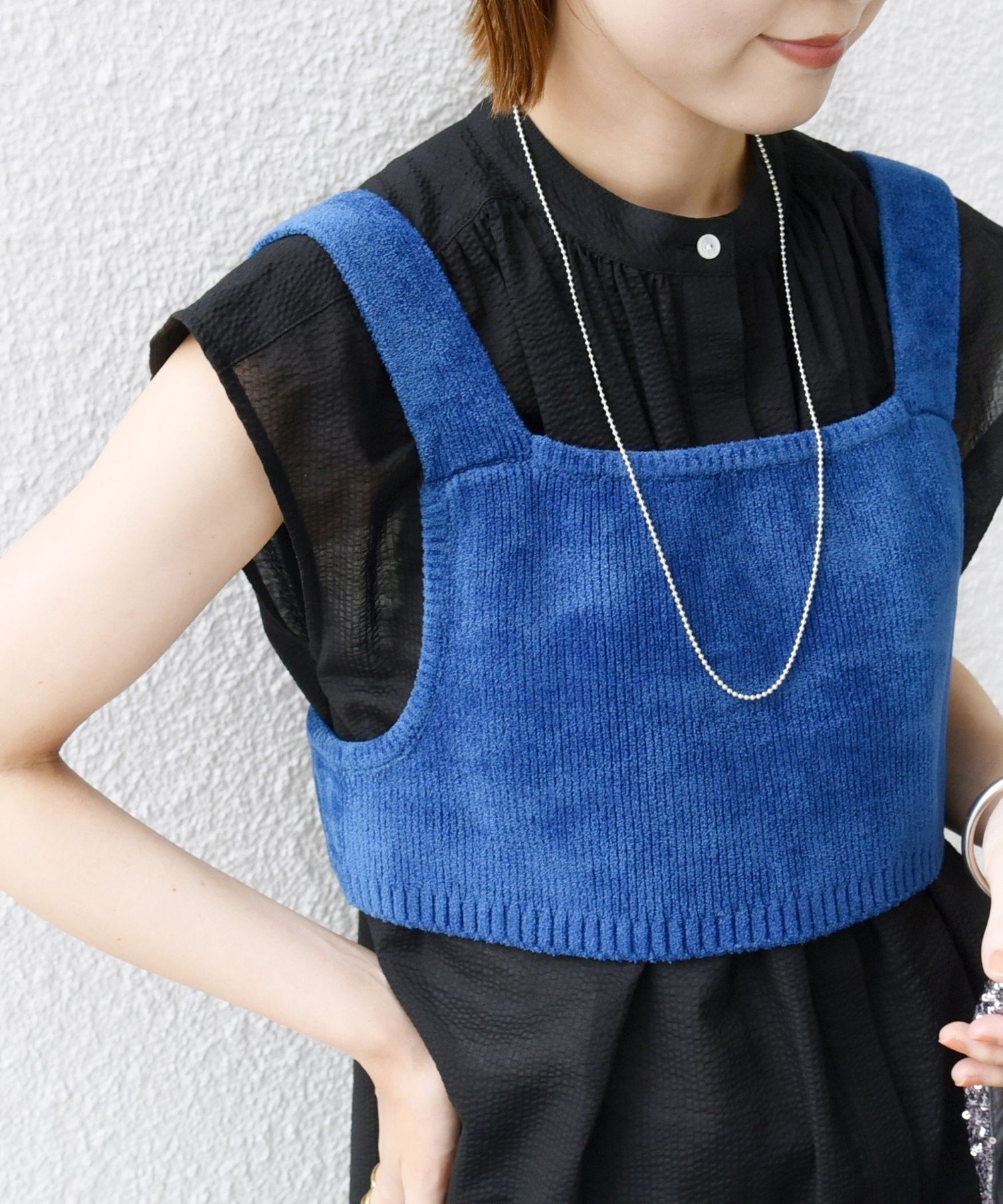 【SALE／50%OFF】SHIPS WOMEN ＜手洗い可能＞モールヤーン ニット ビスチェ シップス トップス ニット ..