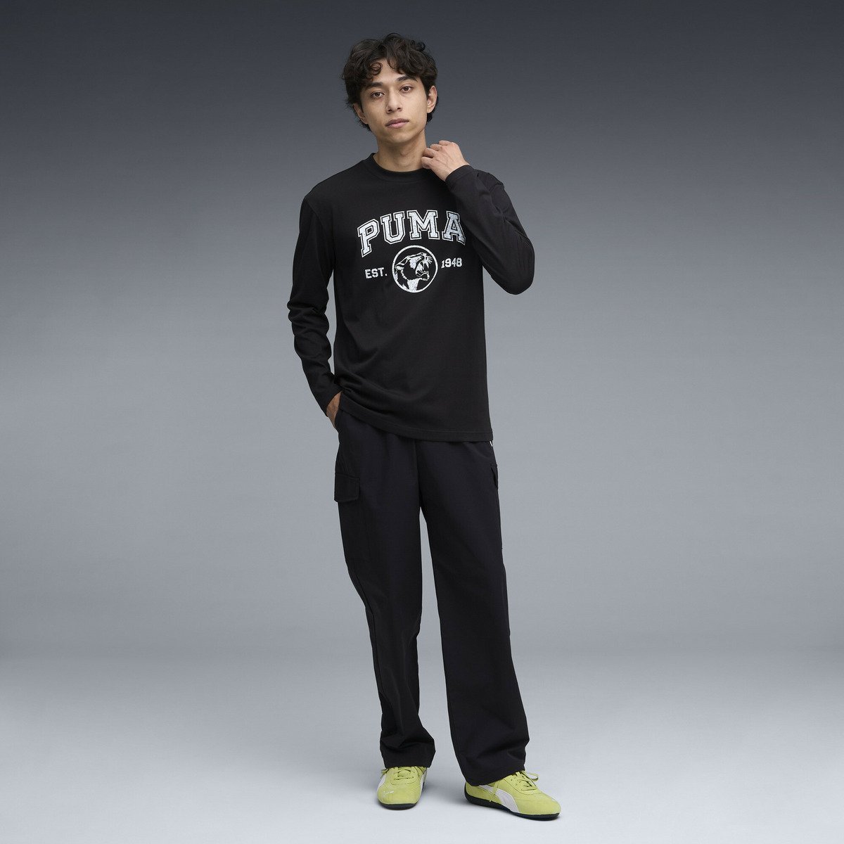 【SALE／30%OFF】PUMA メンズ CORE HERITAGE 長袖 Tシャツ プーマ トップス カットソー・Tシャツ ブラック